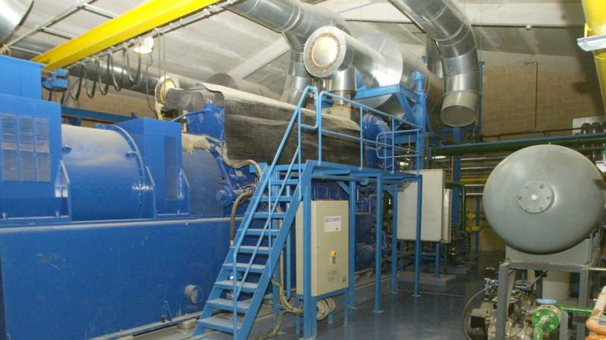 Imagen del interior de una planmta de procesamiento de energía derivada de productos ganaderos.