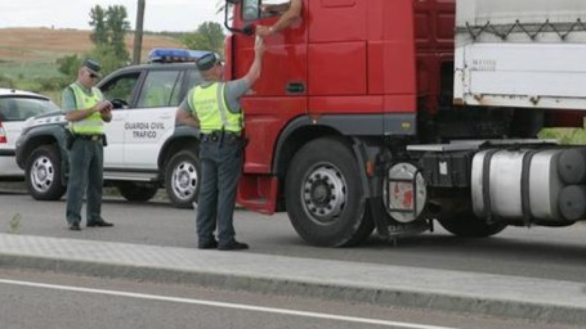 La Guardia Civil ha detenido al conductor del camión. DL