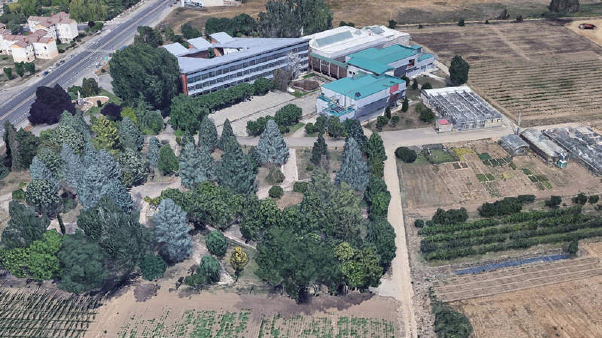 Una imagen por ordenador de la Escuela de Ingeniería Agraria y Forestal de la Universidad de León que cuenta con 16 hectáreas. DL