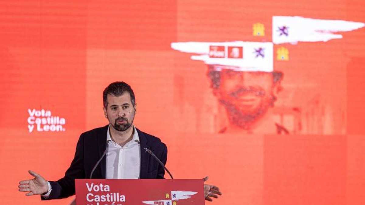 El candidato del PSOE a la Presidencia de la Junta, Luis Tudanca. SANTI OTERO