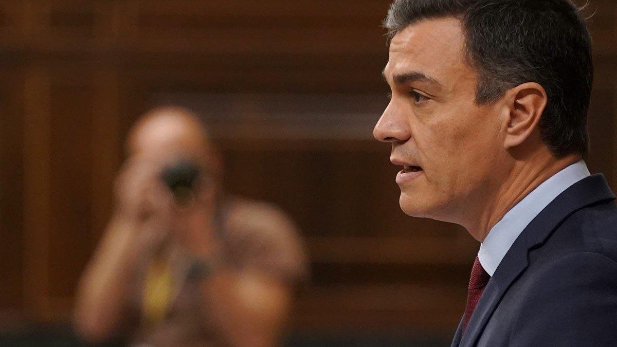 Pedro Sánchez, en el Congreso.