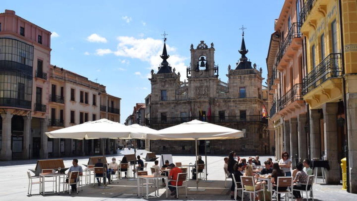Plaza mayor de Astorga. A.R.