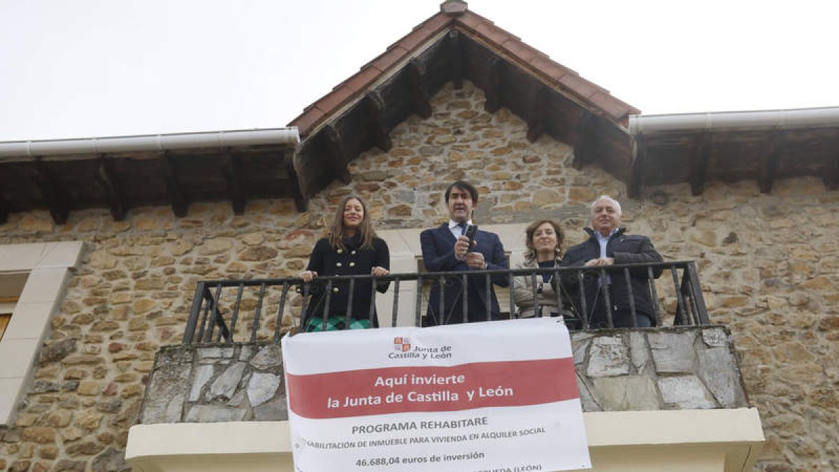 Ester Muñoz, Juan Carlos Suárez-Quiñones, María Pardo y Esteban González, ayer. MARCIANO PÉREZ