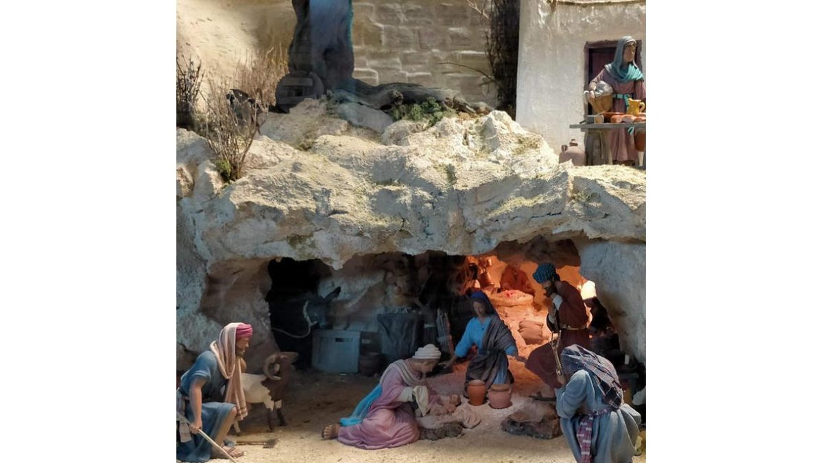 Imagen del tradicional belén que conmemora el nacimiento de Jesucristo.