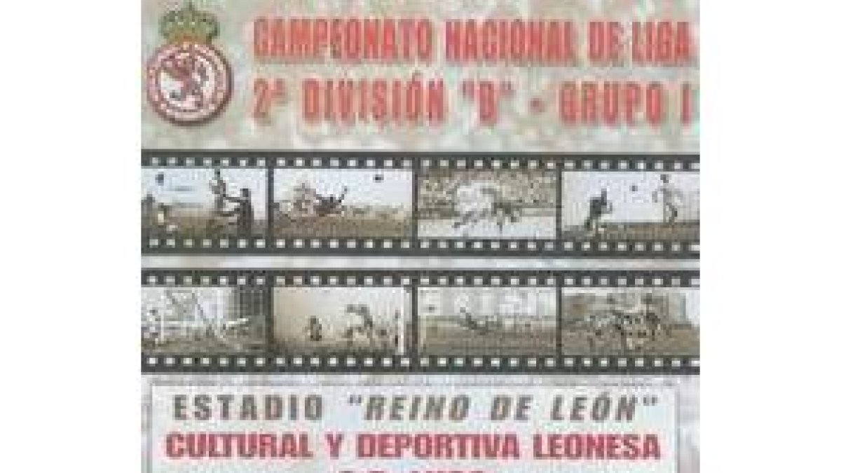 Cartel anunciador del partido Cultural-Lugo en el Reino de León