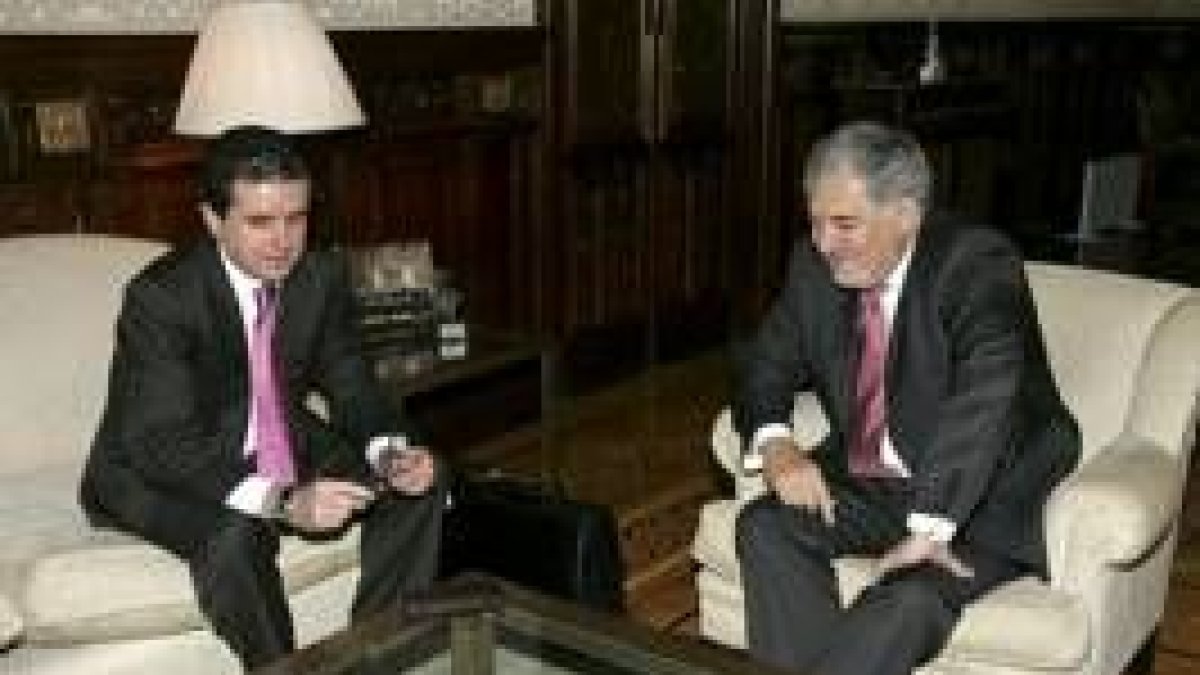 Jaume Matas, junto al Fiscal General del Estado, Conde Pumpido
