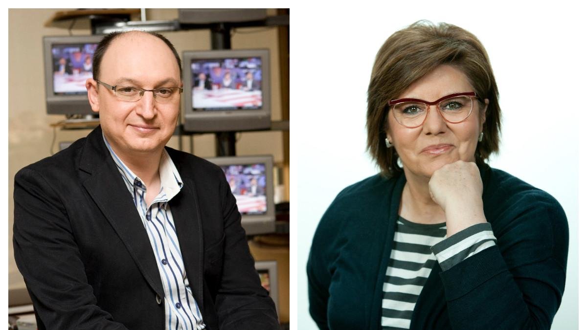 Los periodistas Fran Llorente y María Escario /
