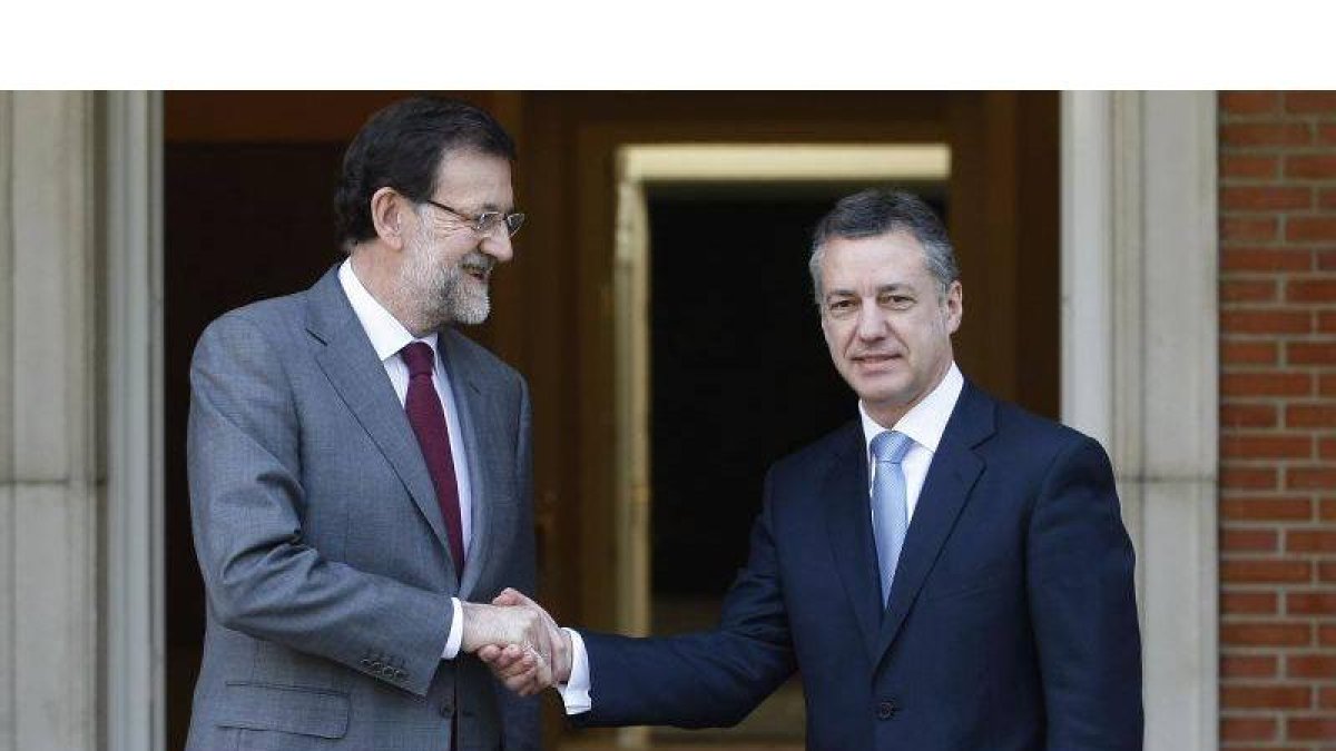 Rajoy y Urkullu, durante un encuentro en La Moncloa.