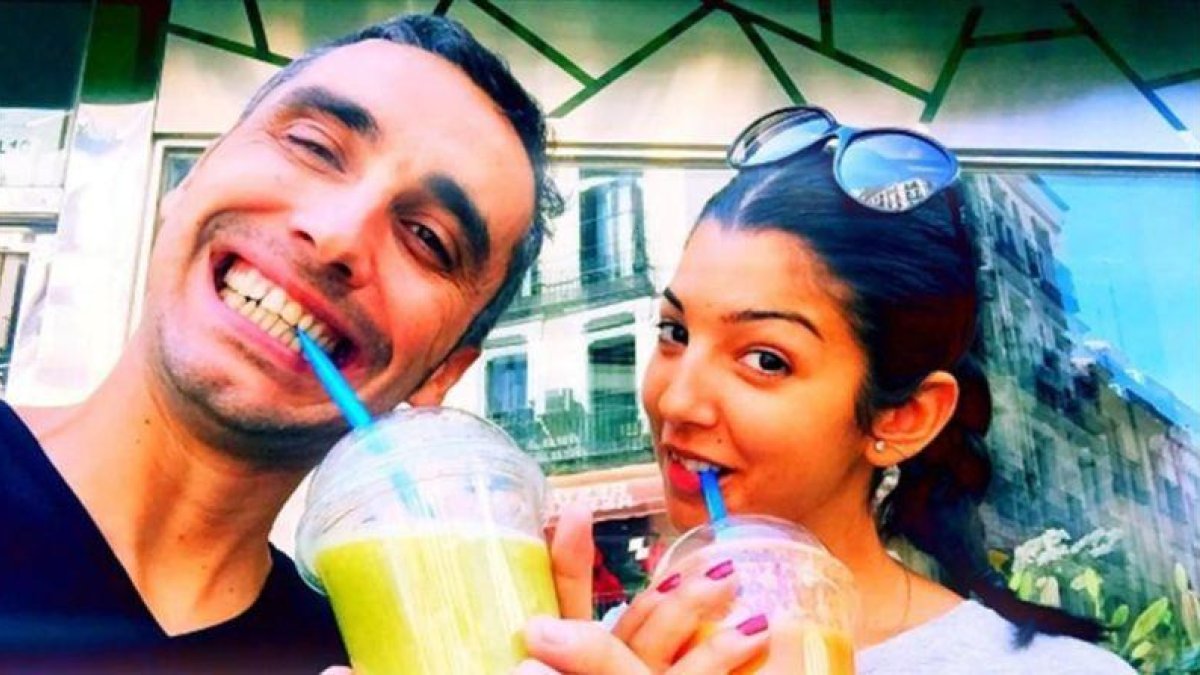 Canco Rodríguez posa con su novia Marta, en su cuenta de Instagram.