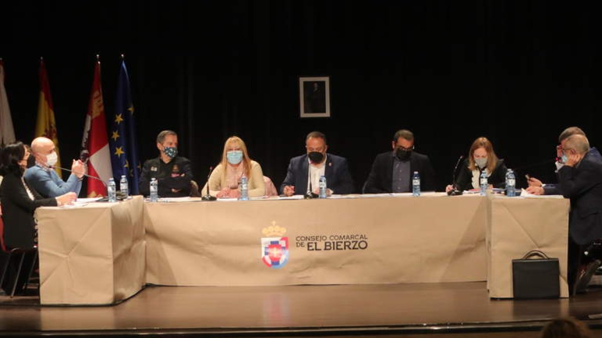 Pleno del Consejo Comarcal celebrado ayer en Río Selmo. A. F. BARREDO