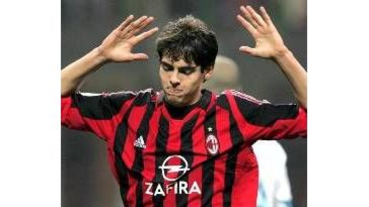 Kaká en un partido del Milan