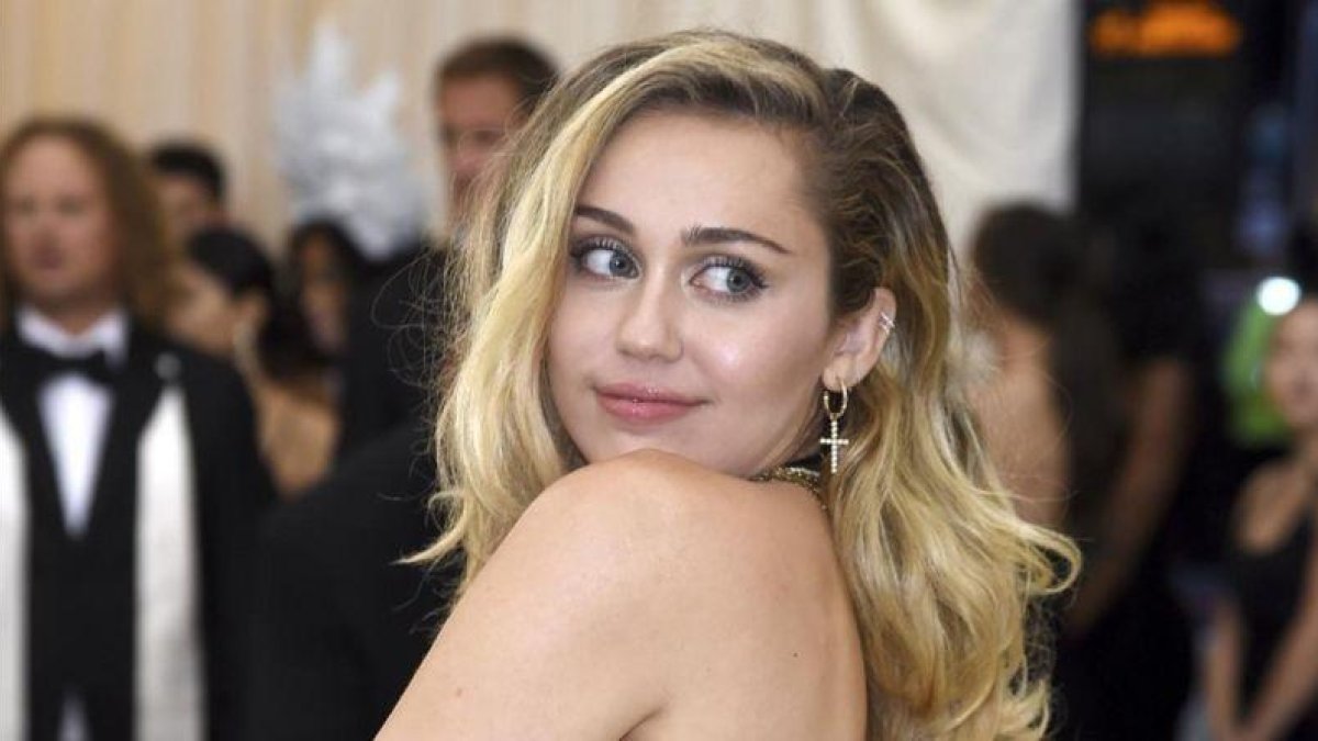 Miley Cyrus durante una gala benéfica en el Metropolitan Museum of Art el 7 de mayo del 2018.