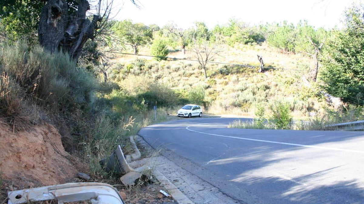 Carretera de San Pedro de Olleros a Vega de Espinareda.