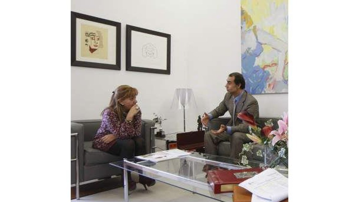 Isabel Carrasco y Antón, ayer en la Diputación.