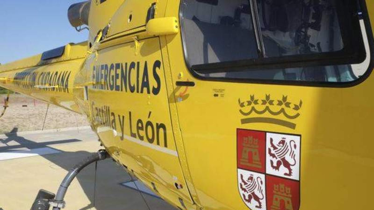 Helicóptero de rescate de la Junta de Castilla y León. JUNTA CYL