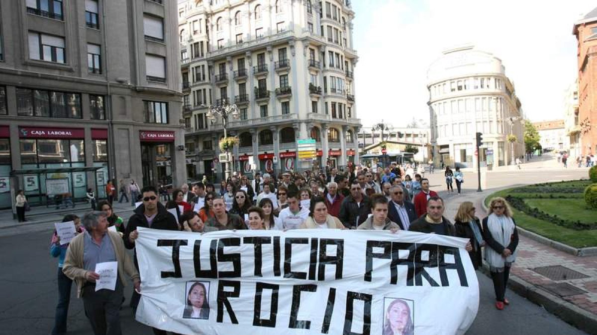 Una manifestación promovida por la familia de la víctima. RAMIRO