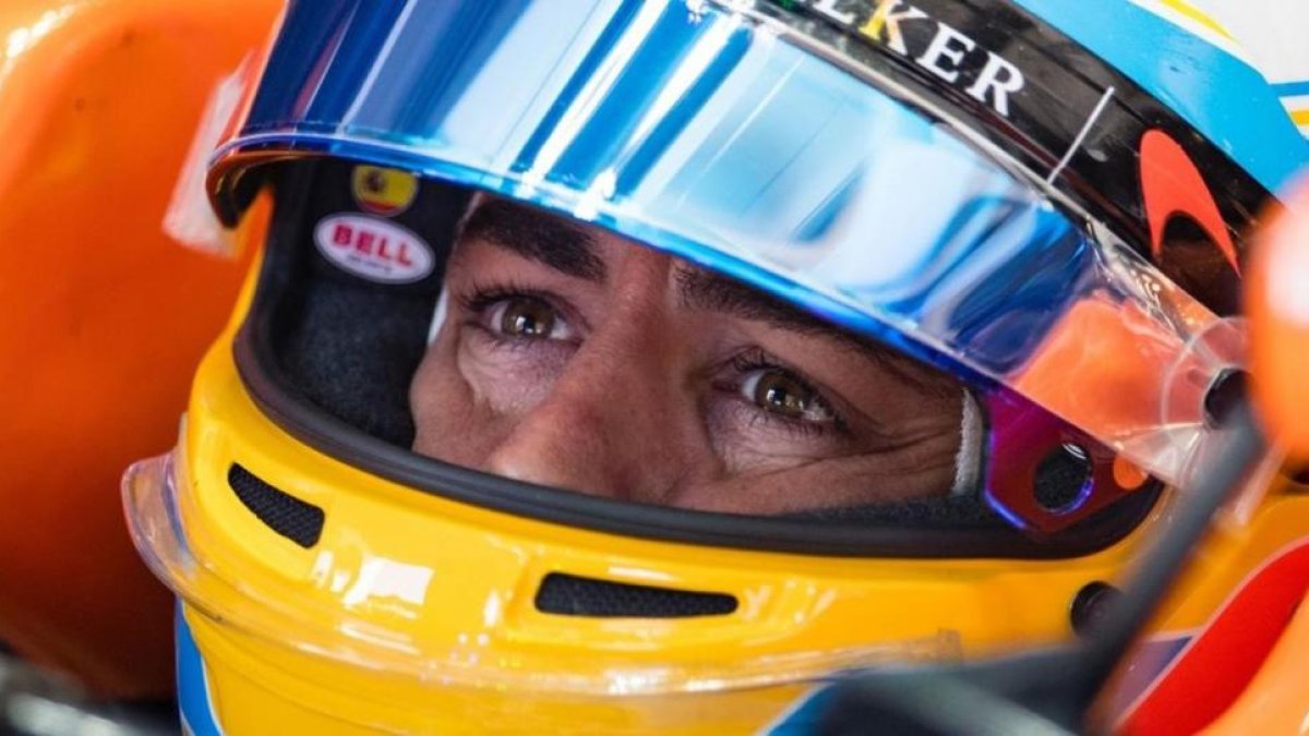 Fernando Alonso, en los entrenamientos de hoy en Austria.