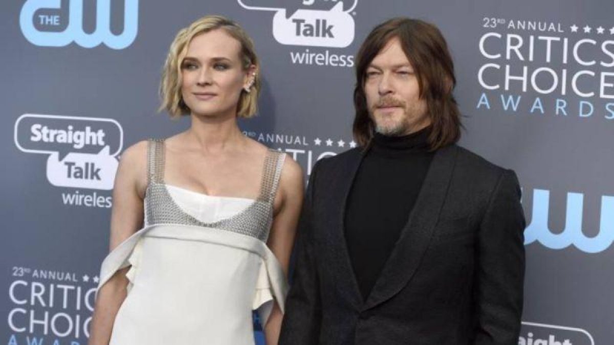 Diane Kruger y Norman Reedus.