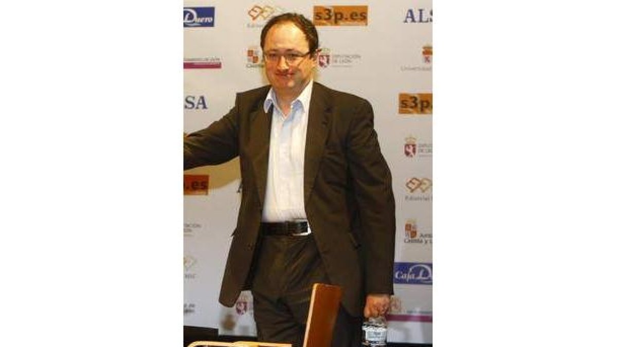 Boris Gelfánd ayer, en el Magistral de León.