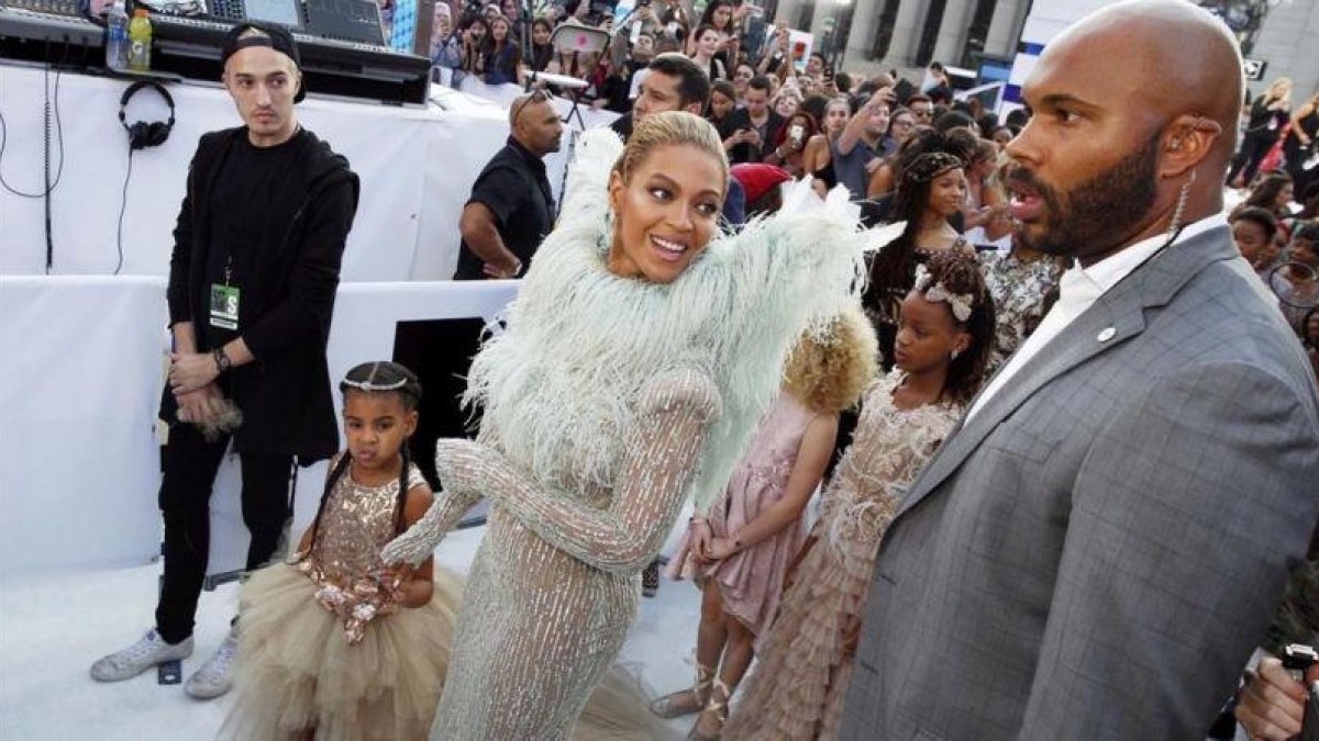 Beyoncé, a su llegada a los premios de la MTV, el pasado agosto.