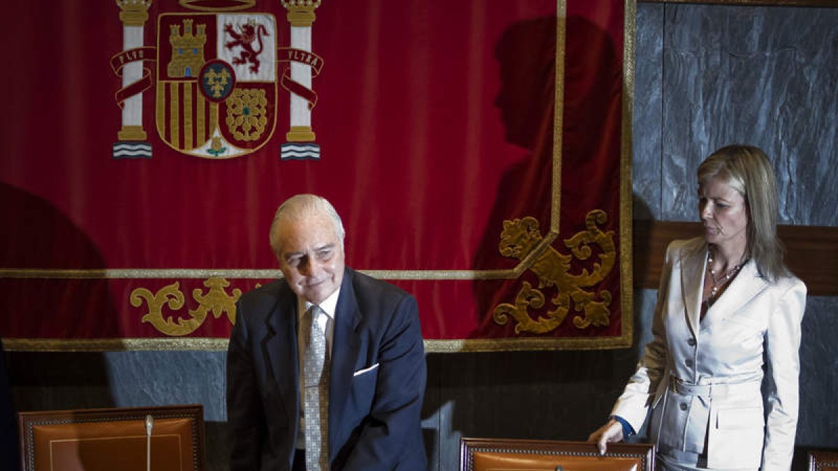 El presidente del CGPJ y del Supremo, Carlos Dívar, el pasado mes de mayo.
