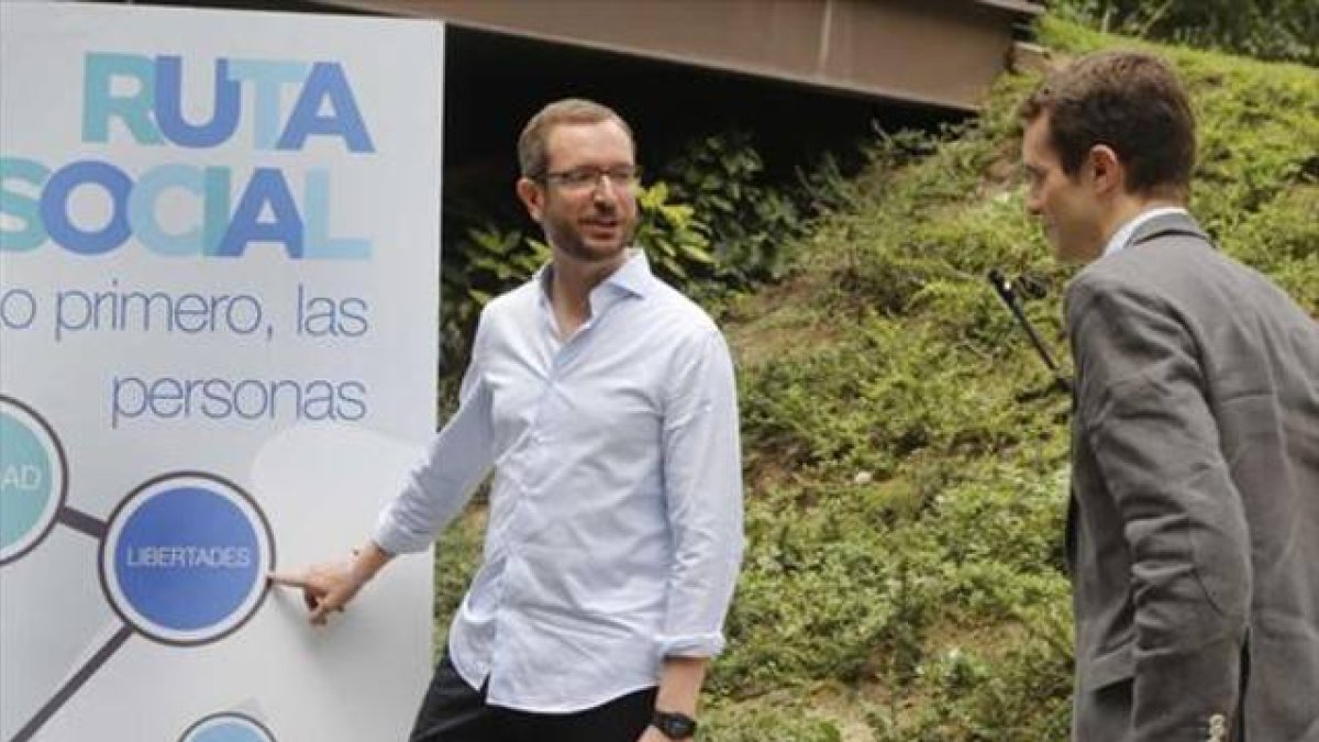 Javier Maroto, el pasado julio, durante la presentación de la agenda social del PP.