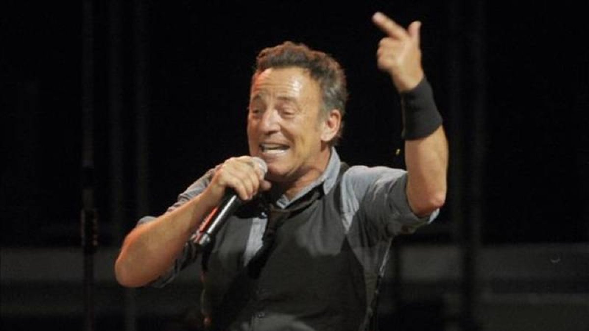 Bruce Springsteen, el año pasado en México, en un concierto del Wrecking Ball Tour.
