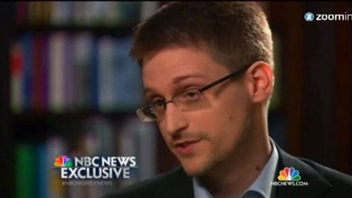 Entrevista a Snowden en la cadena norteamericana NBC.