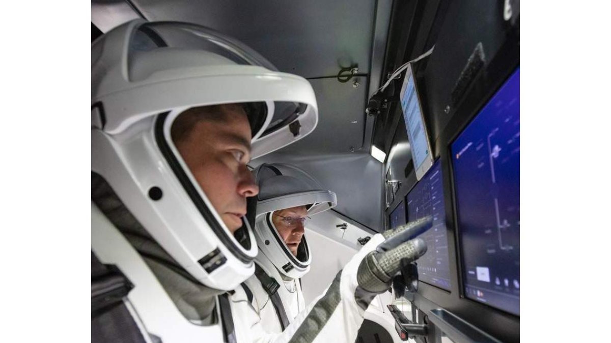 Los astronautas están expuestos a radiación espacial. SPACEX/NASA