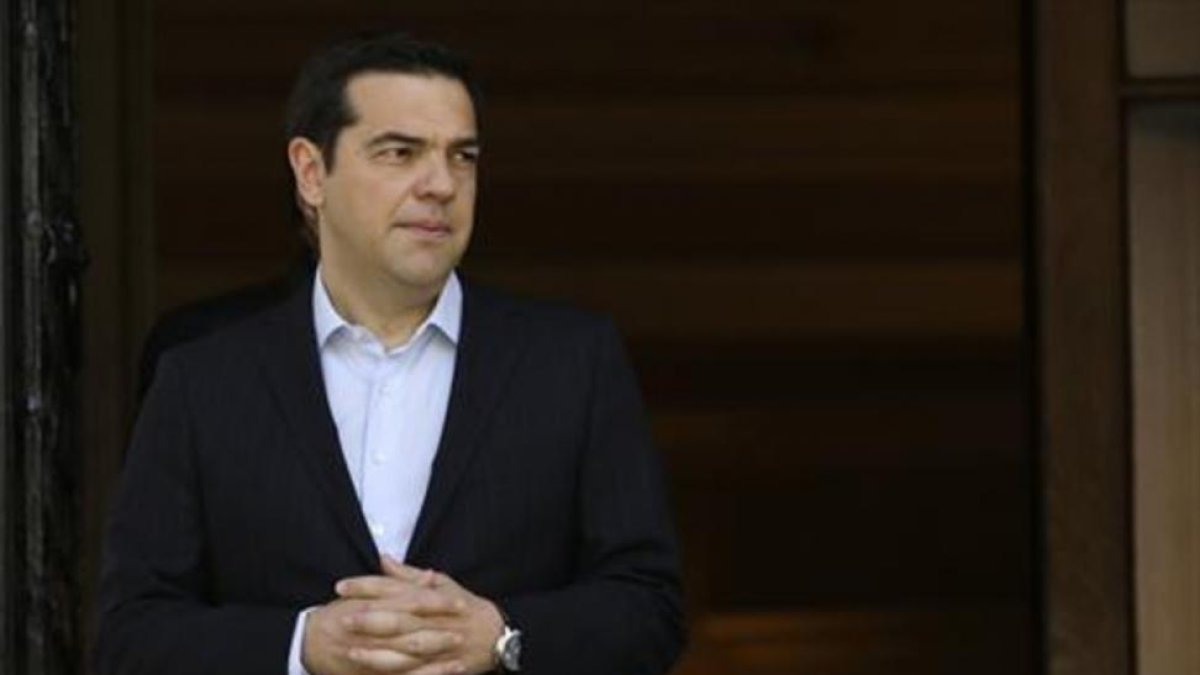 Tsipras, ayer, en Atenas.