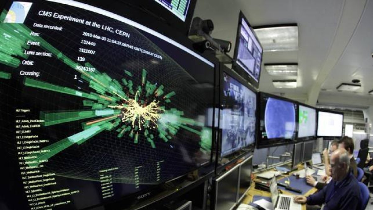 Una sala de la sede central del CERN, organismo que ha llevado a cabo el nuevo experimento.