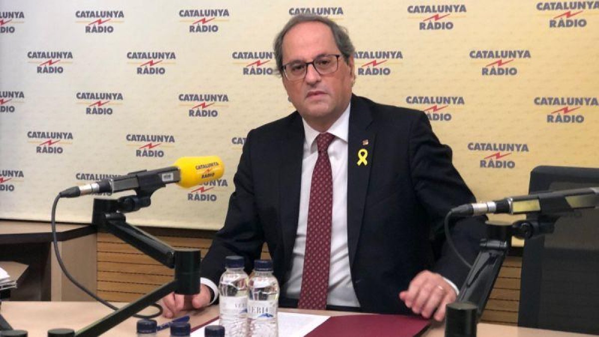 El president Quim Torra en Catalunya Ràdio.