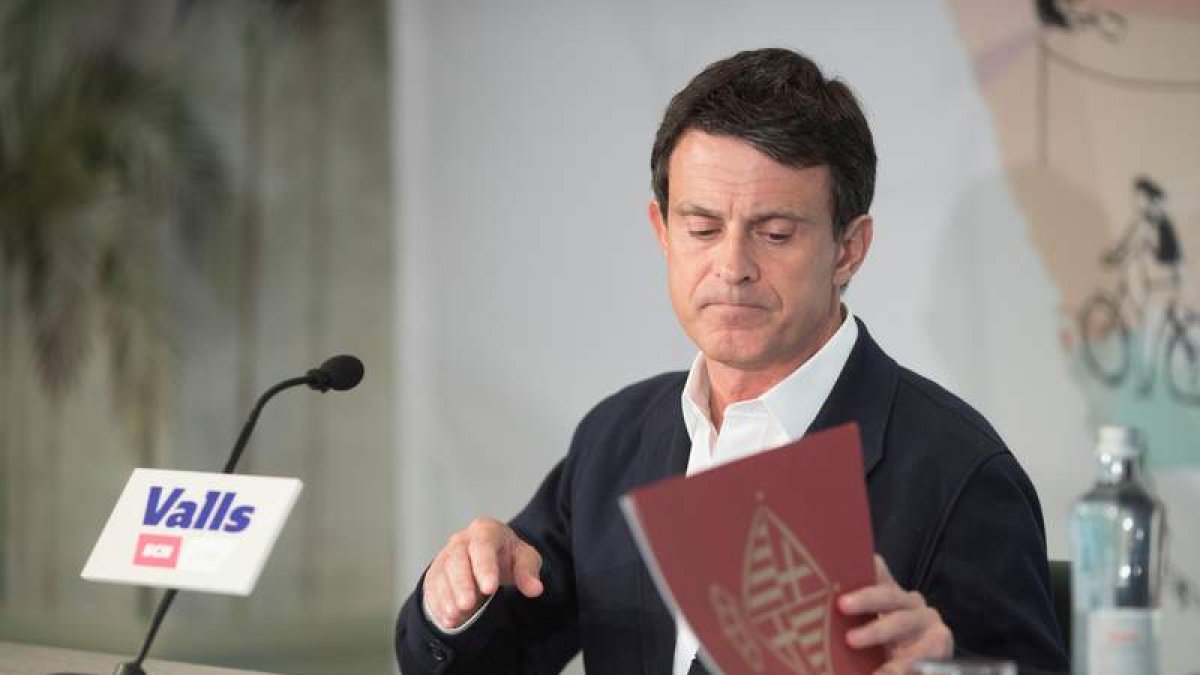 El alcaldable de Barcelona, Manuel Valls. MARTA PÉREZ