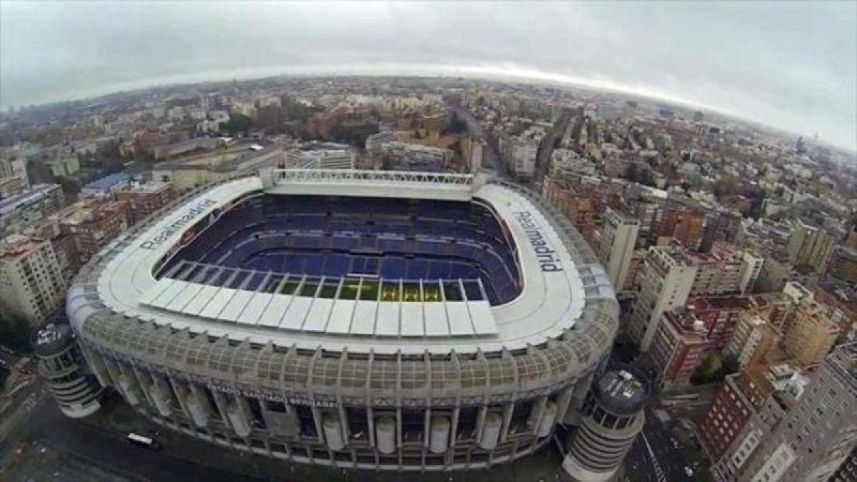 Vista del Santiago Bernabéu.