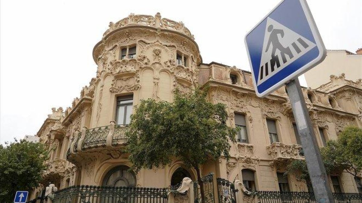 El edificio de la SGAE, en Madrid.