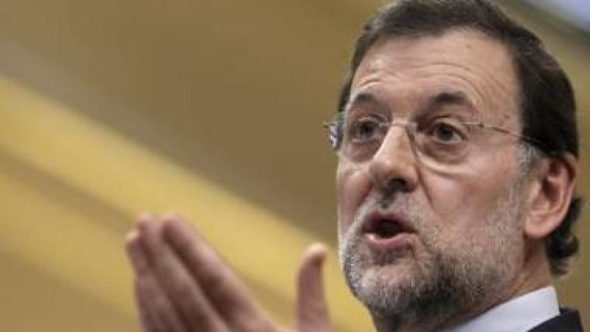Rajoy, durante el Pleno del Congreso.