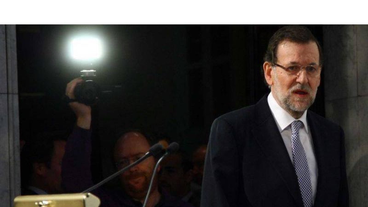Rajoy, durante la reunión del Instituto de la Empresa Familiar celebrada en Madrid.