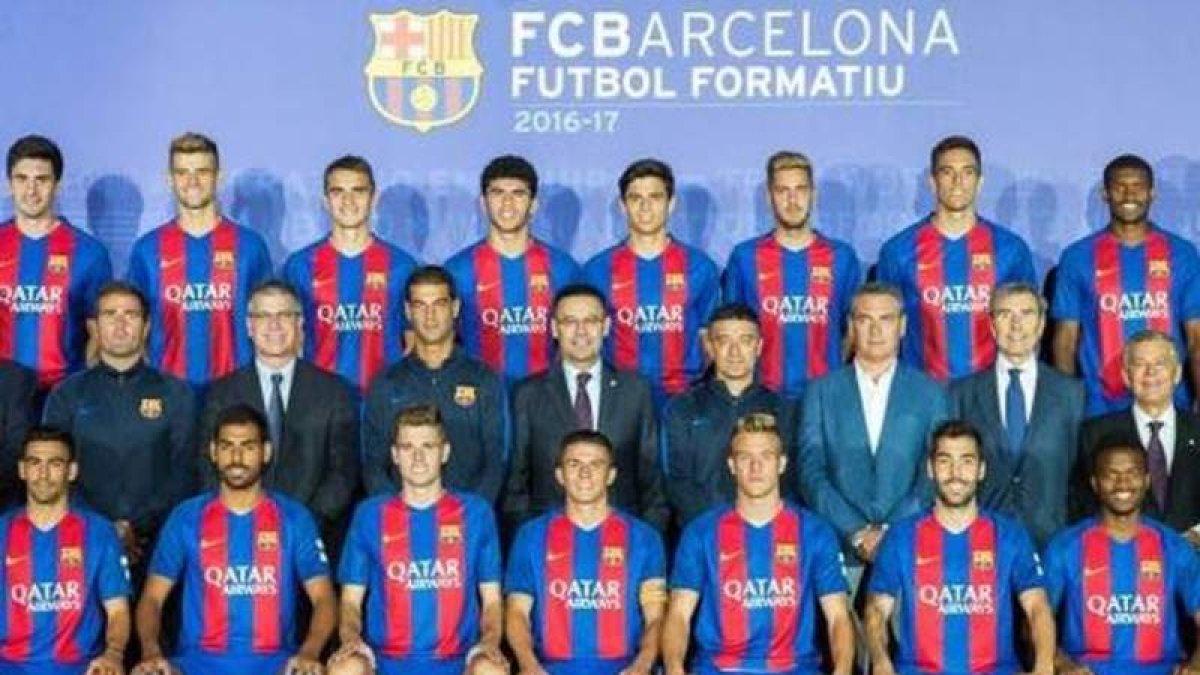 El equipo del FC Barcelona B. DL