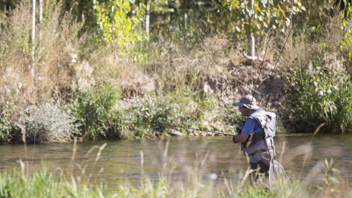 La temporada de pesca en los ríos no regulados finaliza el 31 de julio en la provincia. FERNANDO OTERO