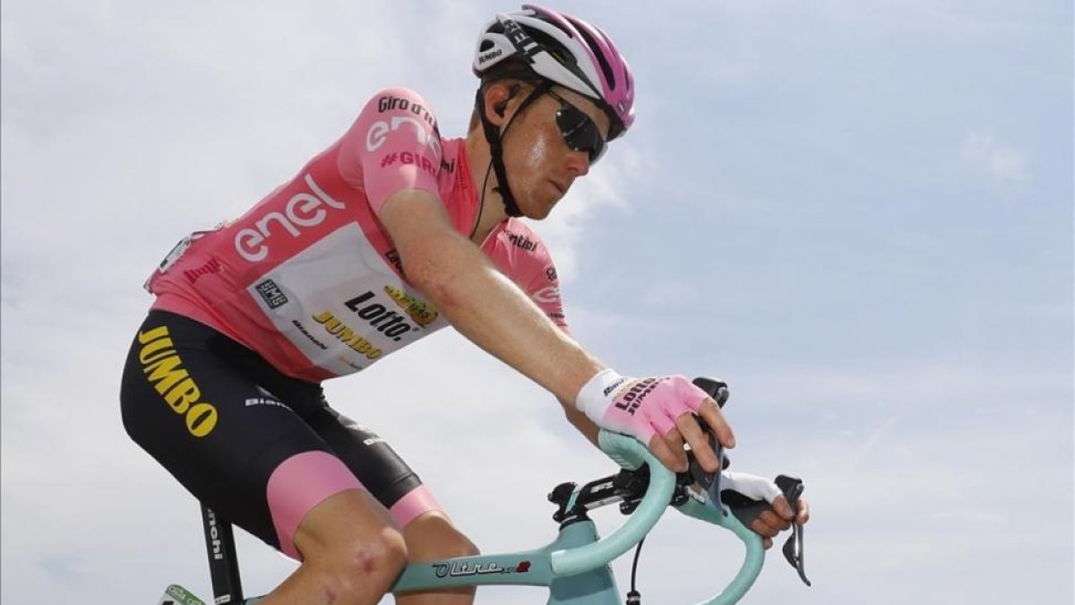 Steven Kruijswijk, durante la 18ª etapa del Giro.