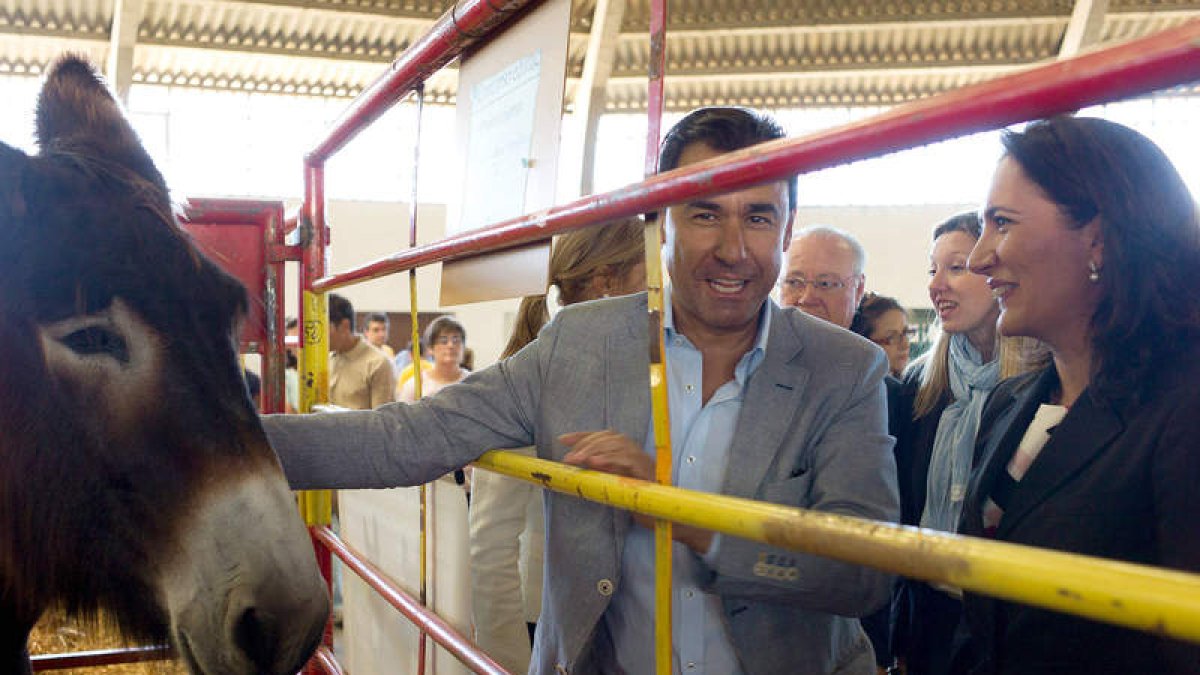 García Cirac en un momento de su visita a la Feria.