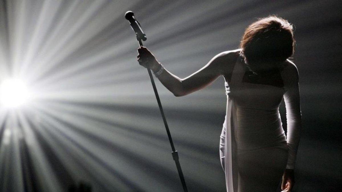 Whitney Houston, en los ' American Music Awards', en el 2009, en Los Angeles.