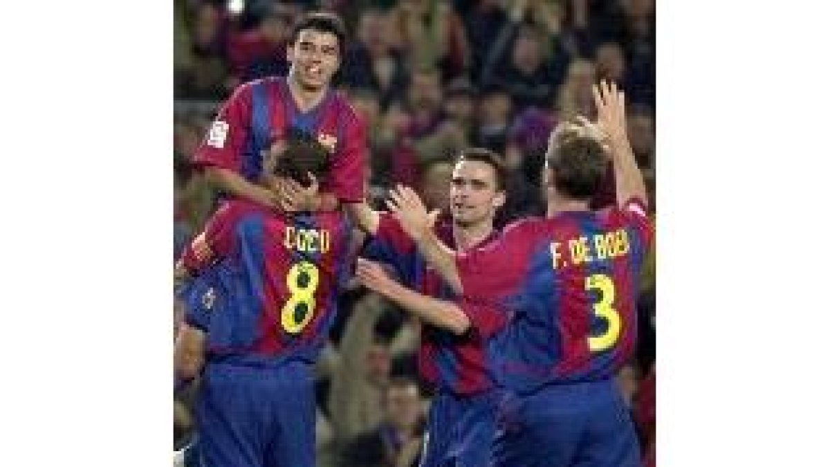El Barça quiere repetir hoy festejos como los de la imagen