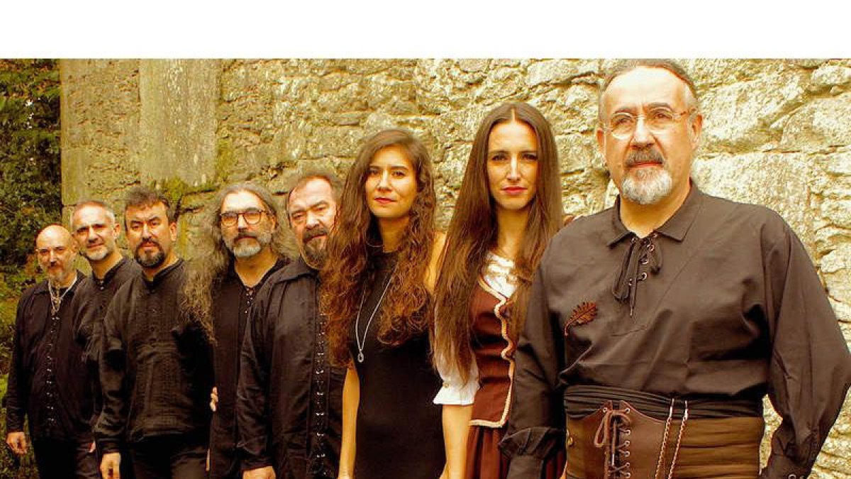 Los coruñeses Luar na Lubre, grupo referente del folk hecho en Galicia. ANTONIO VIZCAYA