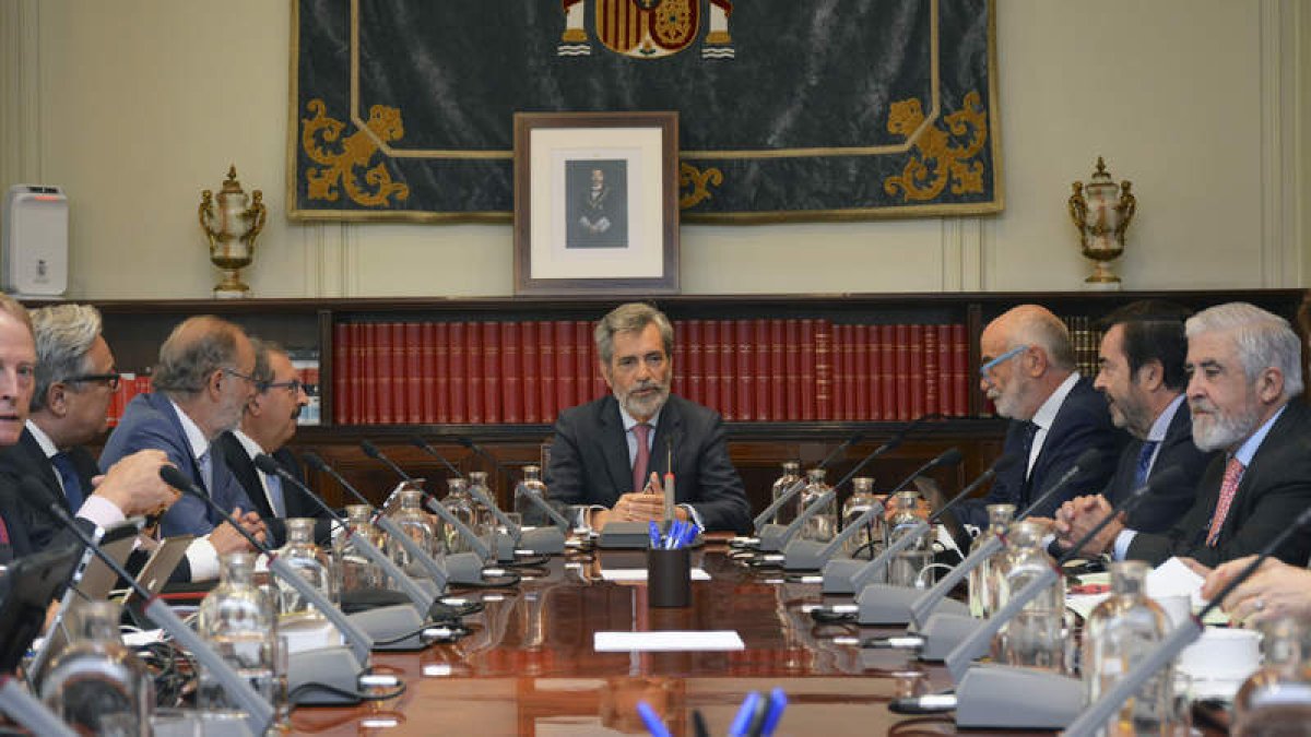 Imagen de los magistrados que forman parte del Consejo General del Poder Judicial presidido por Carlos Lesmes. CGPJ