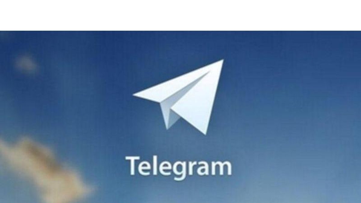 Logotipo de la app de mensajería Telegram.