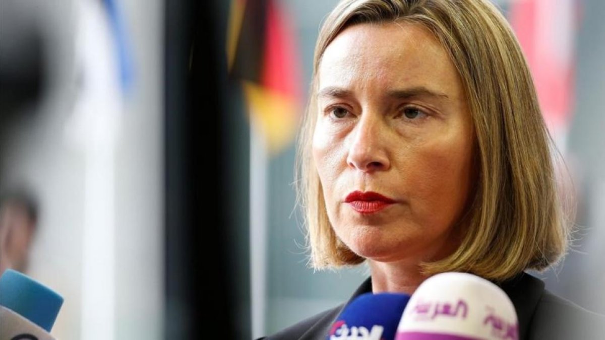 La alta representante de la Union Europea para Asuntos Exteriores, Federica Mogherini.