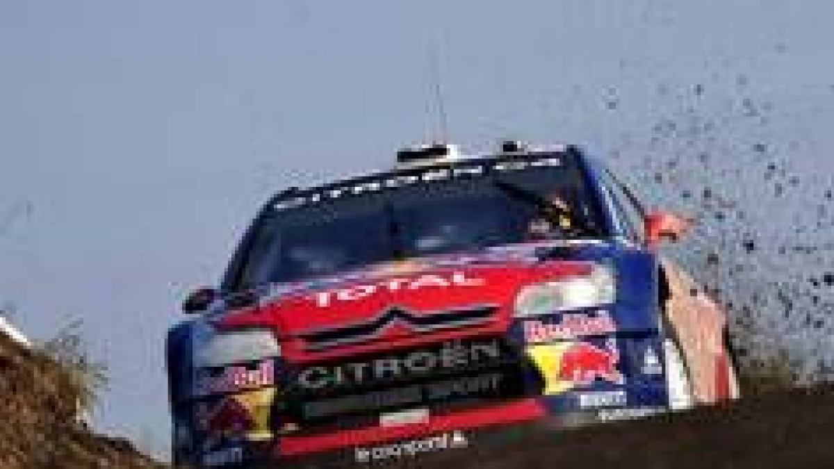 Loeb en acción durante la disputa de la prueba nipona