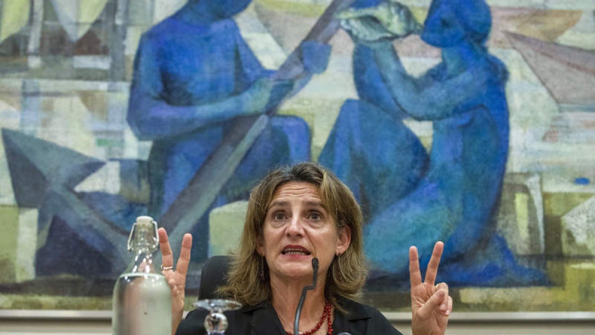La ministra de Transición Ecológica, Teresa Ribera. MARCIAL GUILLÉN
