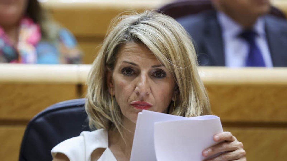 La ministra de Empleo y vicepresidenta segunda, Yolanda Díaz. KIKO HUESCA